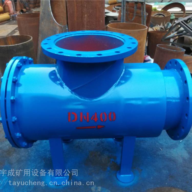 管道角通除污器宇成臥式角通除污過(guò)濾器DN400生產(chǎn)廠