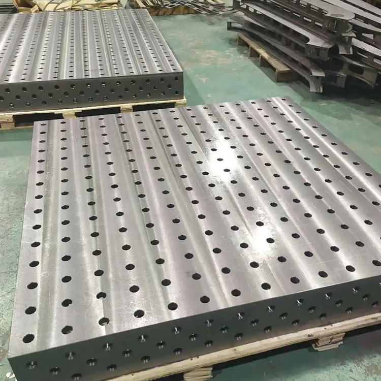 鑄鐵三維柔性焊接平臺工裝夾具工作臺機(jī)器人二維焊接多孔平板