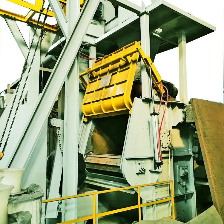 華鑫鑄機公司蠟模鑄造專用清理機15GN金屬履帶式拋丸機