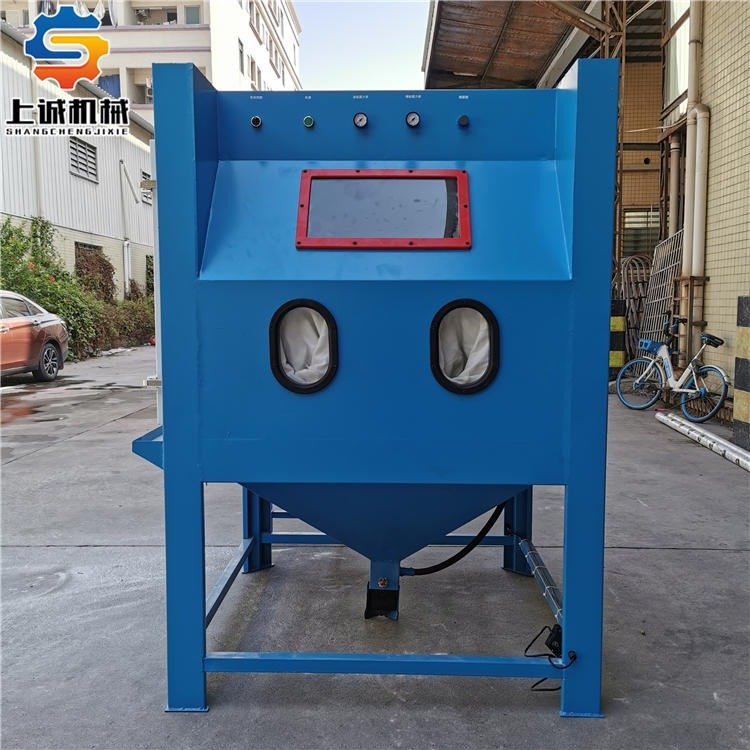 手動噴砂機(jī)上誠SNC-1212推車轉(zhuǎn)盤噴砂設(shè)備冷軋鋼材質(zhì)