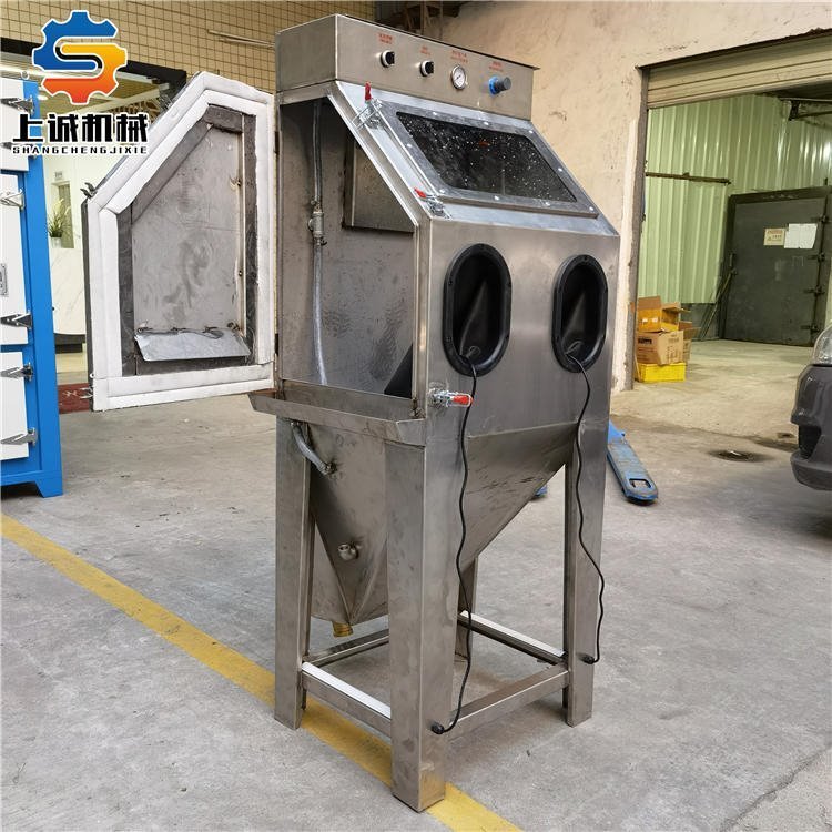 6050濕式噴砂機(jī)上誠不銹鋼水噴砂機(jī)環(huán)保無塵