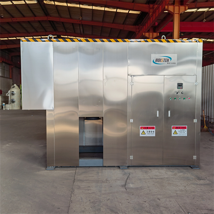 大型餐廚垃圾處理設(shè)備學(xué)校餐廳垃圾自動分選破碎一體機惠盛