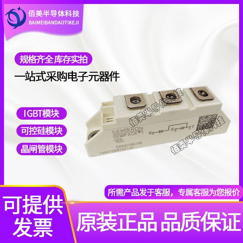 Semikron(賽米控)SKKD100-16二極管IGBT模塊整流橋可控硅西門康