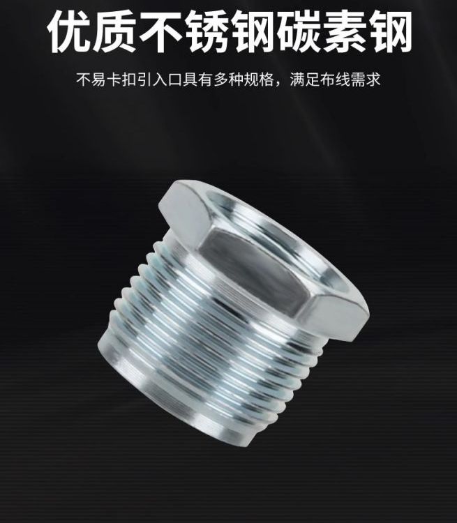防爆補芯變徑接頭儀表螺紋補心6分變4分轉(zhuǎn)接碳鋼大變小補芯G3\/4內(nèi)G1外