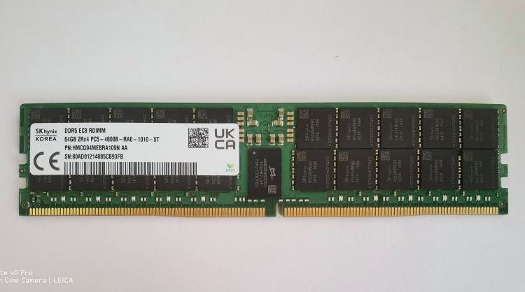 海力士服務(wù)器內(nèi)存DDR564G2RX44800HMCG94MEBRA109NRDIMM全新原廠