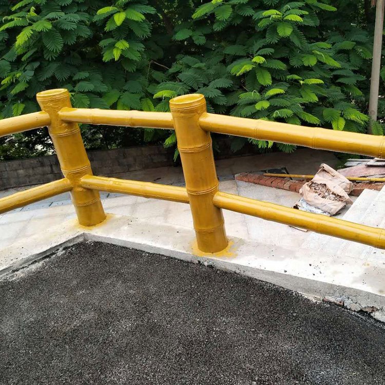 河道防護水泥仿竹護欄戶外仿木藤欄桿園藝景觀圍欄定制