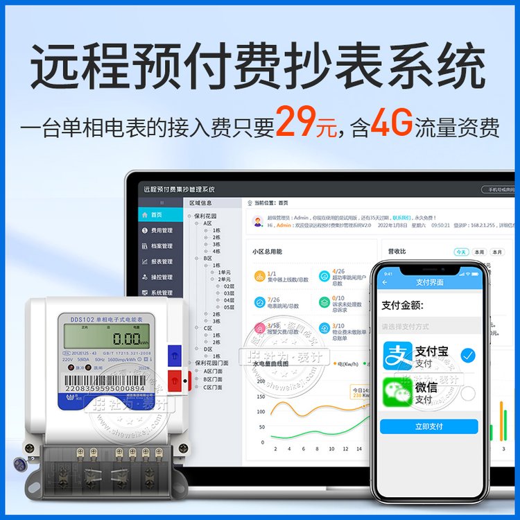 抄表系統(tǒng)遠(yuǎn)程閥控遠(yuǎn)程自動(dòng)抄表系統(tǒng)工廠園區(qū)電力云平臺(tái)管理系統(tǒng)