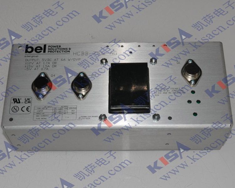 BelPower線性電源HCBB-75W-AG,1.7A,6A,700mA輸出電流,3輸出數(shù)