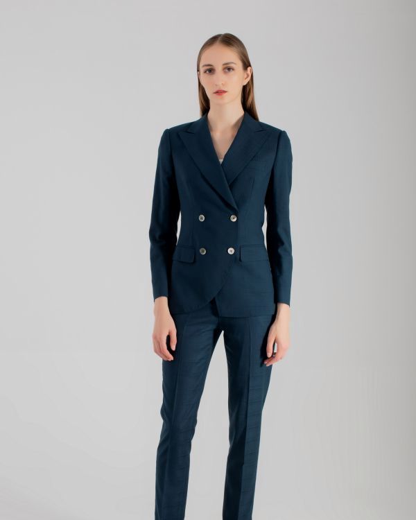 女西服定制高級(jí)感職業(yè)裝修身顯氣質(zhì)時(shí)尚西裝定做