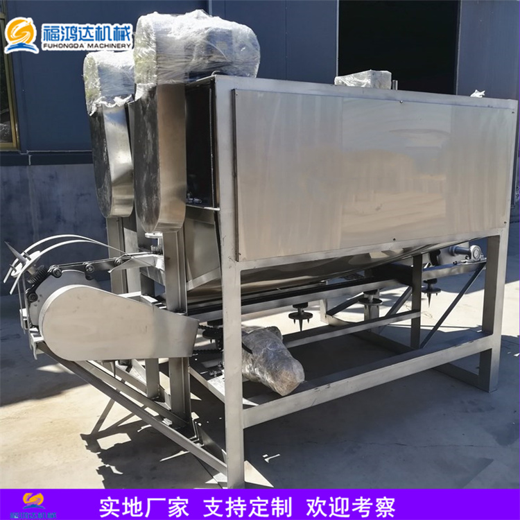 光滑去毛的豬頭打毛機全自動羊頭褪毛機屠宰場用鮮豬頭打毛設備