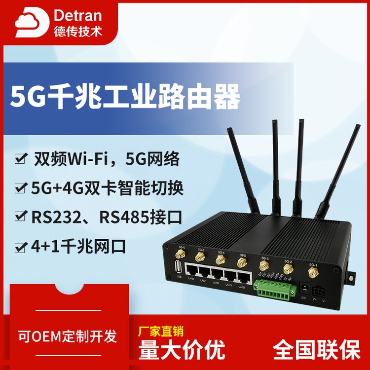 5G工業(yè)路由器千兆網口雙頻車載wifi移動聯(lián)通電信無線4G插卡全網通