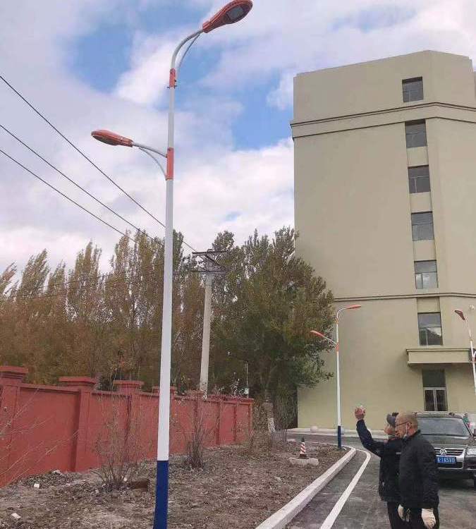 中源節(jié)能市電LED路燈（雙支臂）戶外照明專業(yè)廠家太陽能庭院燈