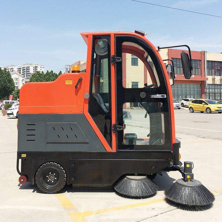全自動掃地機掃地車地面清掃車艾特潔駕駛式清掃機工廠