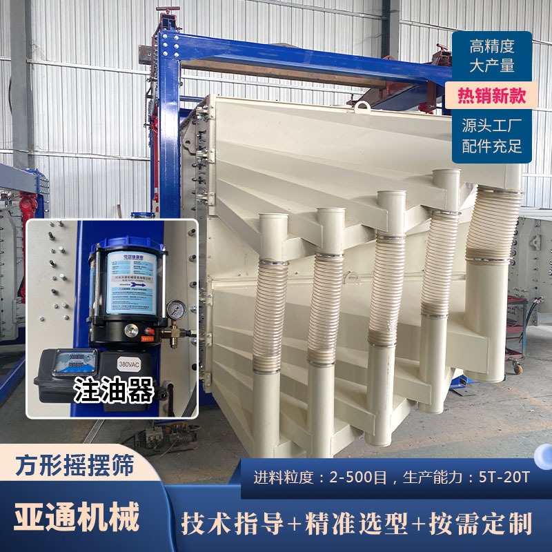 水洗砂方形往復搖擺篩選機復式方型搖擺篩廠家粉末顆粒振動篩分機
