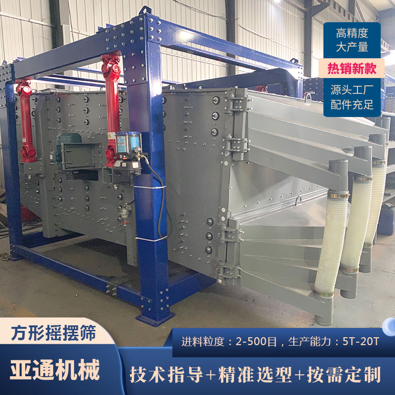 不銹鋼方形搖擺篩機(jī)制砂振動(dòng)篩大型石英砂金剛砂篩機(jī)