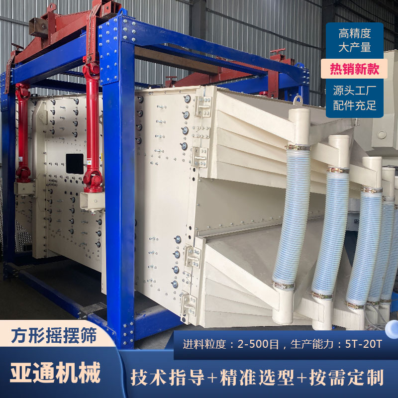 不銹鋼方形搖擺篩石英砂機(jī)制砂高效篩分大型搖擺篩工業(yè)震動(dòng)篩