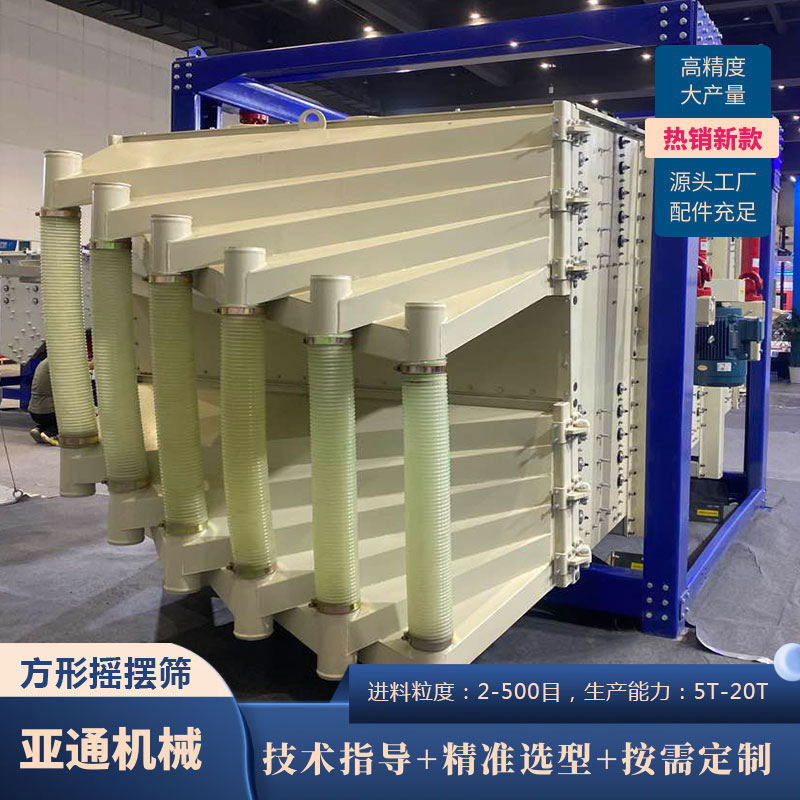 自動(dòng)化石英砂方形搖擺篩篩網(wǎng)換機(jī)方便砂石擺動(dòng)篩大產(chǎn)量震動(dòng)篩機(jī)