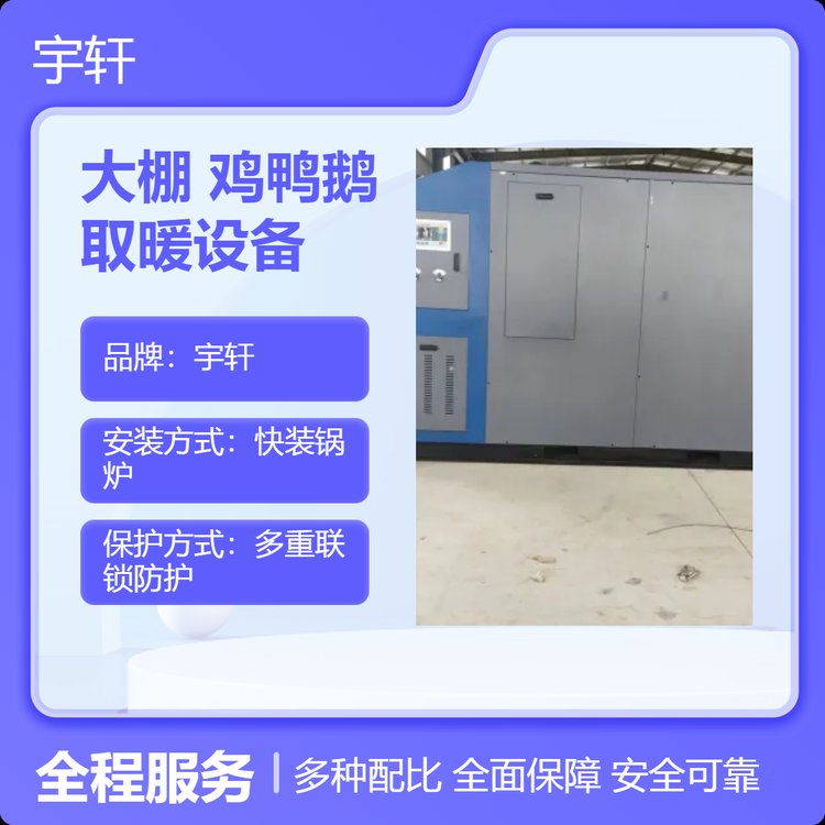 宇軒大棚雞鴨鵝取暖設(shè)備高效節(jié)能快裝鍋爐多種型號(hào)可選