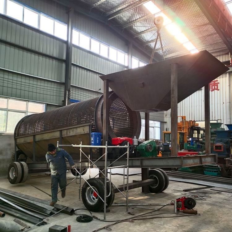 通世單層滾筒篩時產(chǎn)100-300t可篩可洗一機(jī)多用