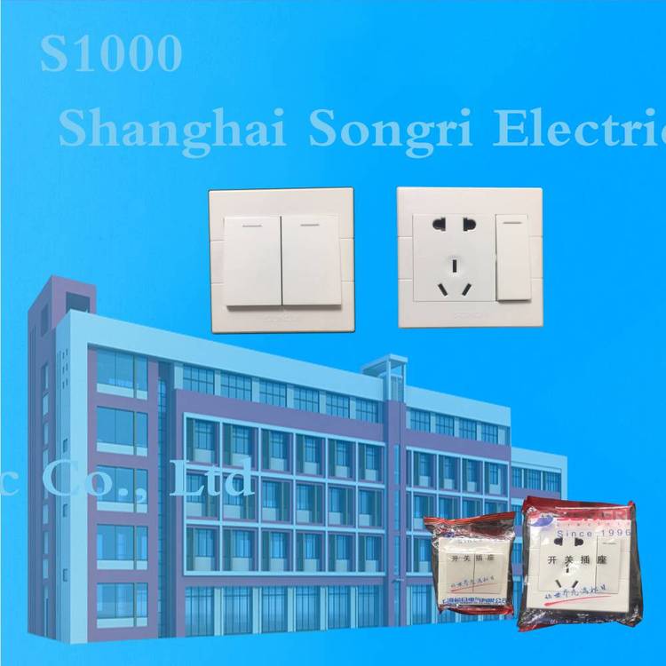 上海松日工程項目開關插座安置房墻壁開關一開單控