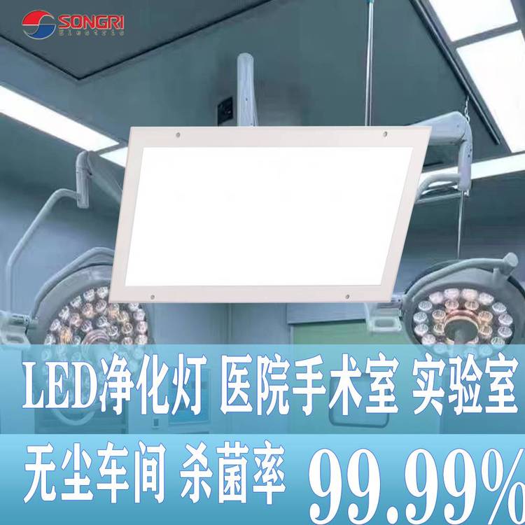 上海松日（SONGRI）凈化燈led潔凈燈3001200醫(yī)院手術(shù)室無(wú)塵室車(chē)間明裝凈化燈