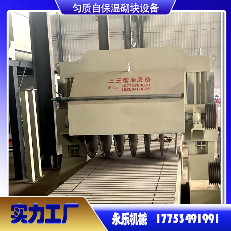 勻質(zhì)自保溫砌塊設(shè)備生產(chǎn)復合保溫砌塊磚生產(chǎn)設(shè)備切割鋸