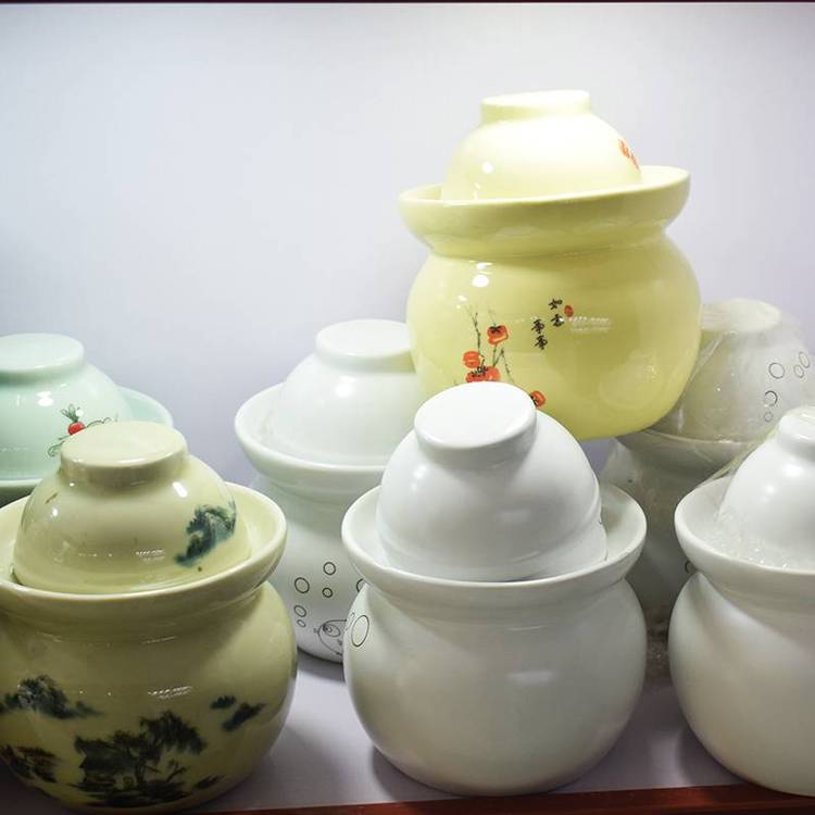 景德鎮(zhèn)陶瓷泡菜壇咸菜鴨蛋腌菜壇子工廠陶瓷酸菜缸