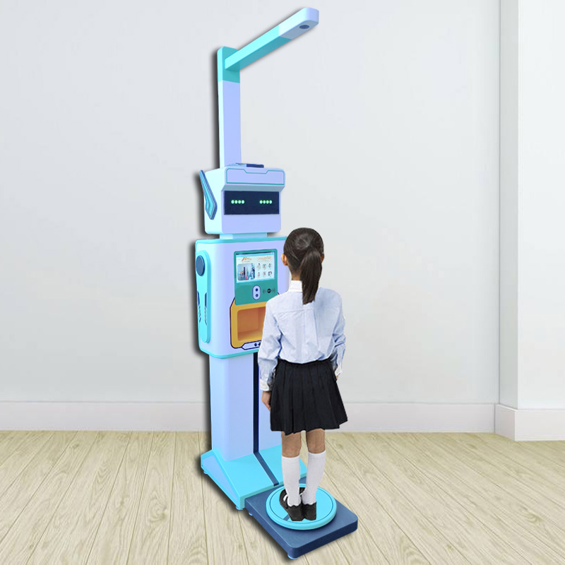 學(xué)校自助測溫一體機(jī)設(shè)備幼兒園晨檢機(jī)器人每日體檢AI手足口免洗手
