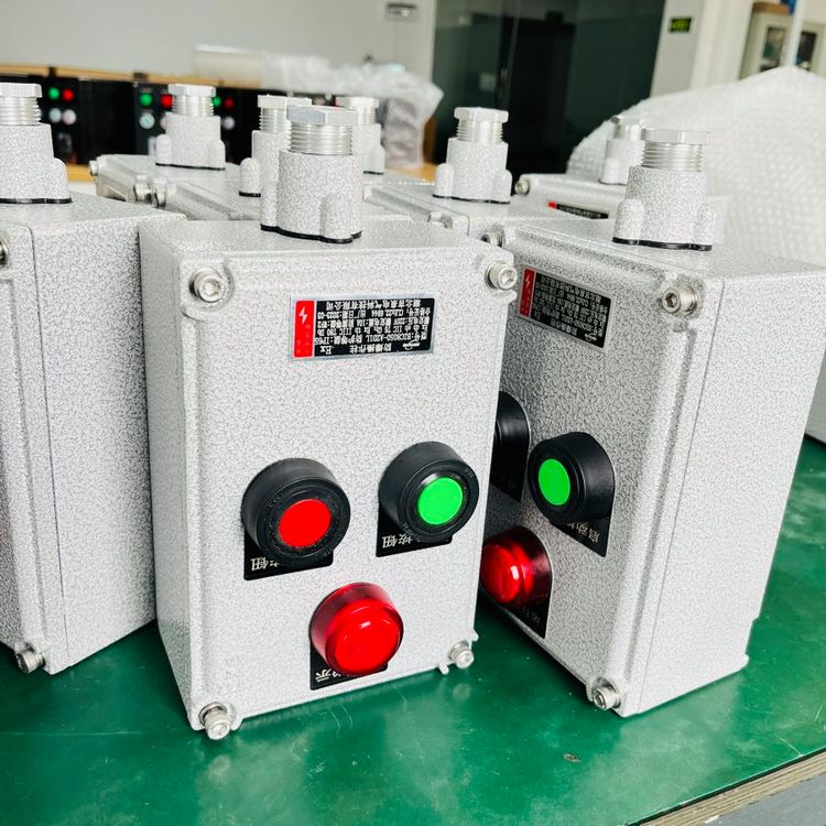防爆操作柱BZC53-A2D1L立柱式遠(yuǎn)程機(jī)械按鈕控制開關(guān)箱兩鈕一燈EX