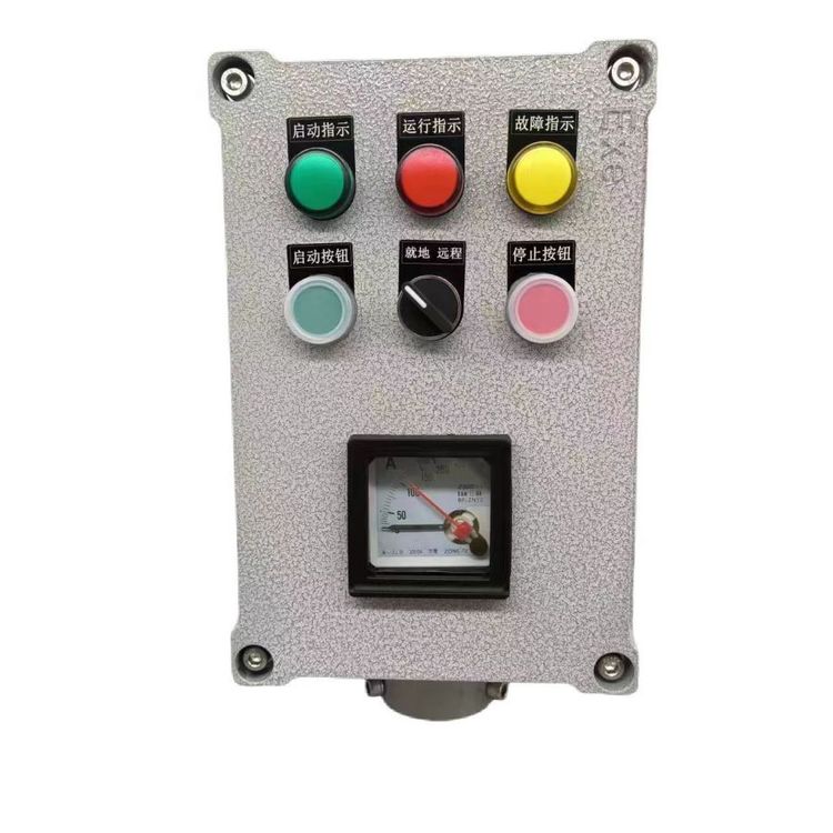 FZC-L-A2D3K1B1L操作柱遠程就地立式三防按鈕開關箱啟動儀表箱