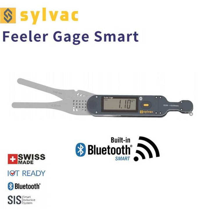 瑞士sylvac薄厚規(guī)FeelerGageSmart數(shù)顯塞尺電子藍(lán)牙厚度尺