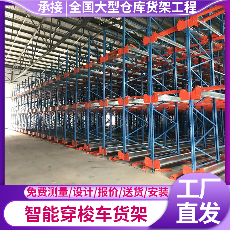 歐亞德廠家冷庫(kù)凍庫(kù)食品倉(cāng)庫(kù)用穿梭車貨架先進(jìn)先出可定制