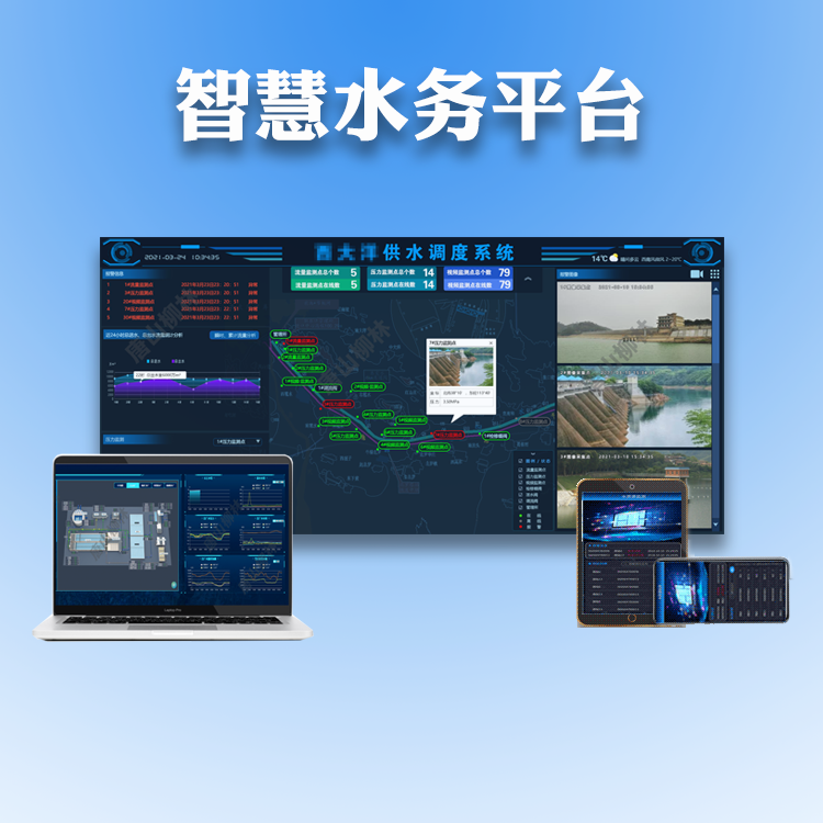 營業(yè)收費系統(tǒng)智慧水務(wù)平臺管網(wǎng)壓力、流量監(jiān)測大用戶用水計量