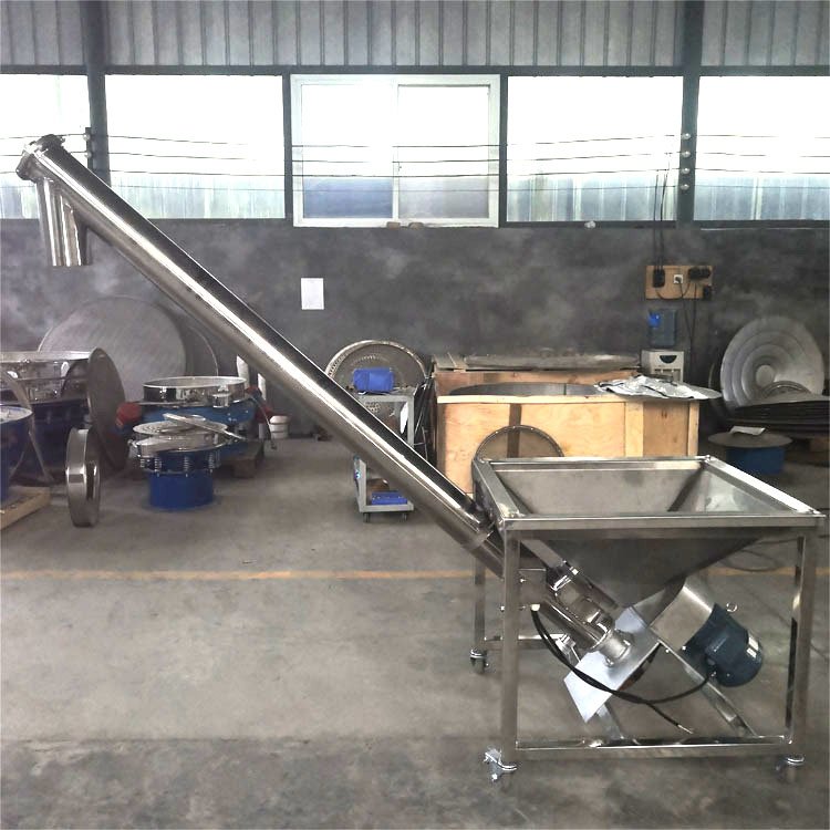 不銹鋼絞龍輸送機(jī)螺旋喂料機(jī)螺旋輸送旋振篩組合設(shè)備雷誠(chéng)廠家