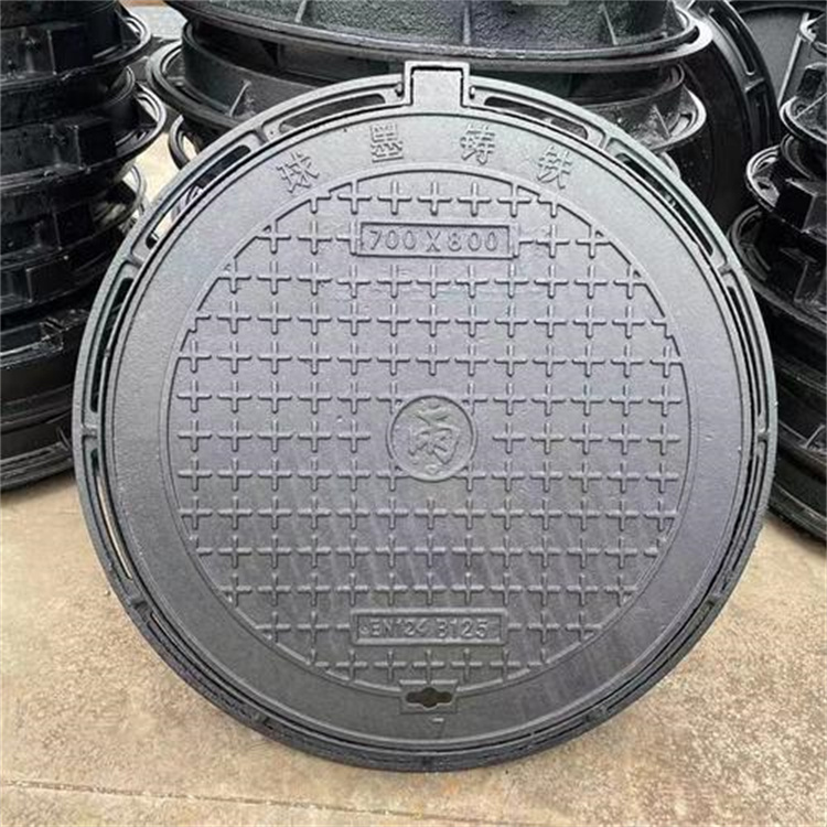 球墨鑄鐵蓋板井蓋600*700污水雨水市政道路背部加筋硬度高易維護(hù)