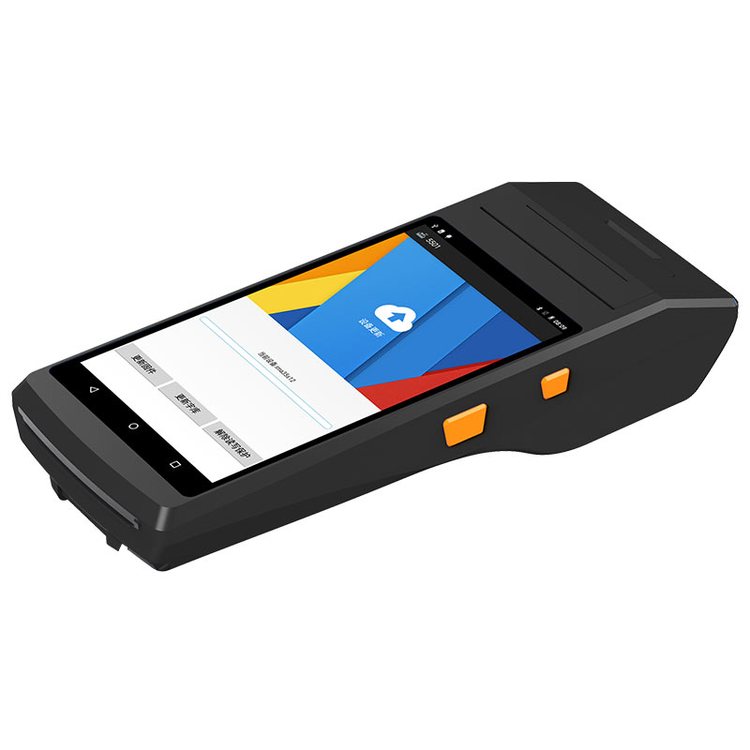 車牌識(shí)別手持終端路邊停車交通罰單RFID掃描打印一體NFC智能終端