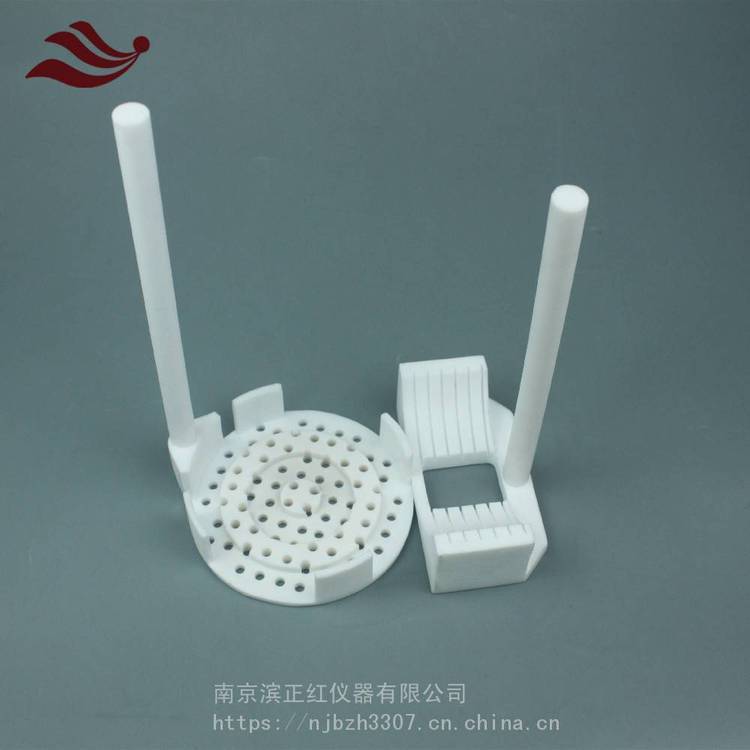 芯片花籃承載器硅片電池片周轉(zhuǎn)花籃聚四氟乙烯清洗托架