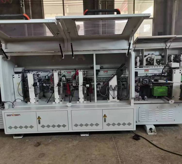 森百森全自動(dòng)雙修封邊機(jī)板式家具供應(yīng)新舊木工機(jī)械設(shè)備