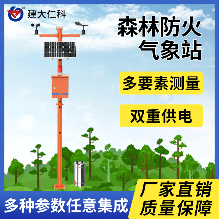 建大仁科森林防火氣象站聲光報警器火災(zāi)險情一對一語音提示