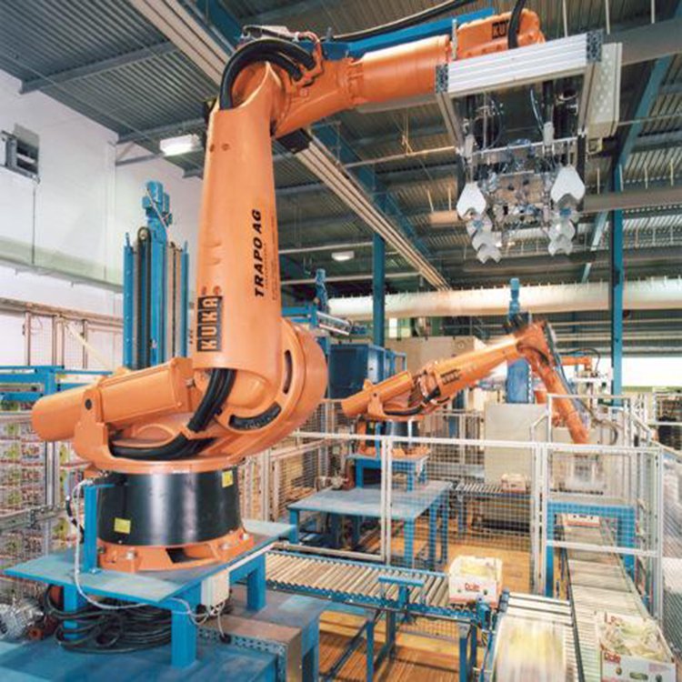 全自動水泥碼垛機飲料箱碼垛設備智能碼垛中意隆制造