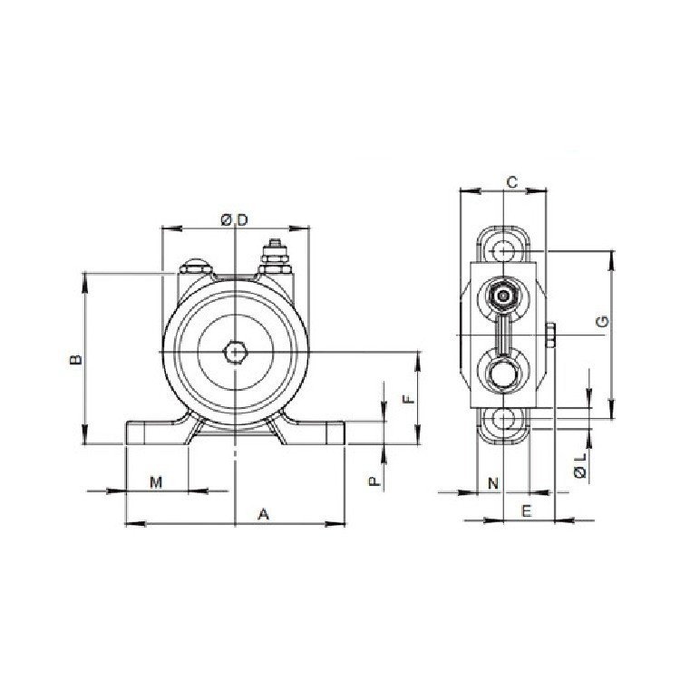 溪熙球型BG25鋼球振動器小型外部式氣動振動機(jī)震動機(jī)