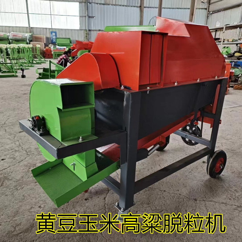 小型多功能家用玉米黃豆高粱谷子油菜籽脫粒機菜籽苞谷撕皮打谷機