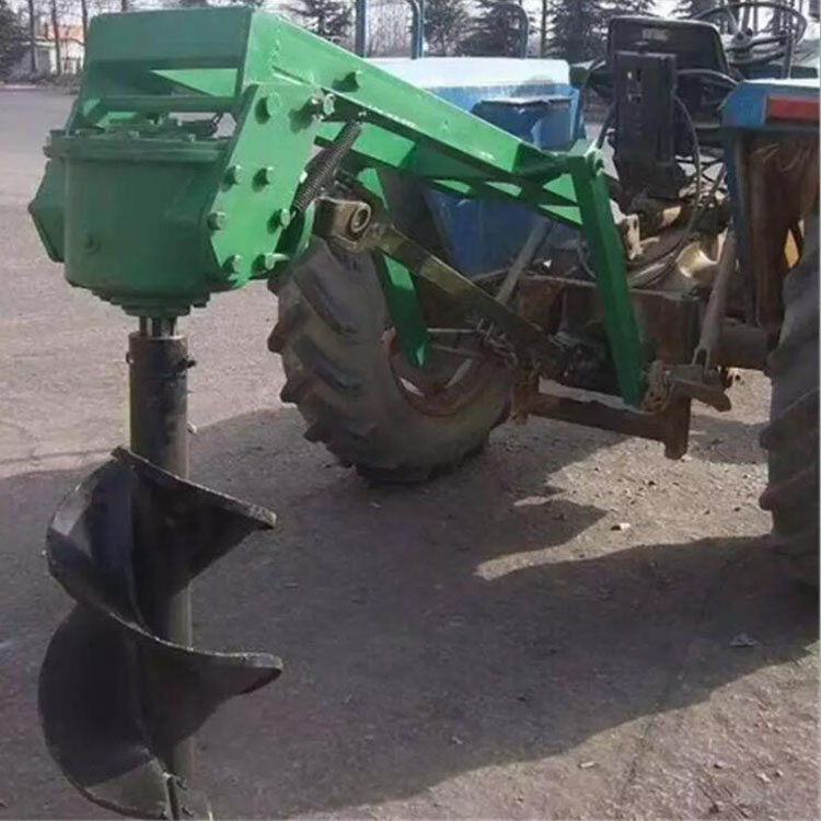 華源重工挖坑機(jī)挖樹機(jī)，葉片雙螺旋葉片鉆孔直速度快質(zhì)量有保障
