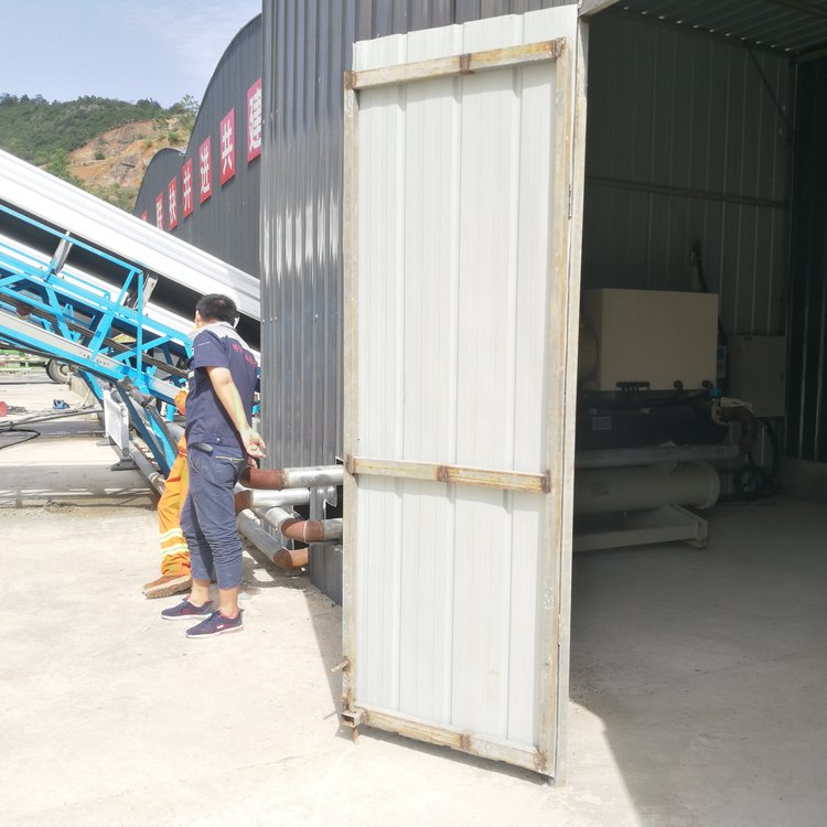 攪拌站蓄水池冷卻用工業(yè)冷水機(jī)組鈺明機(jī)械90方水池降溫用制冷機(jī)組