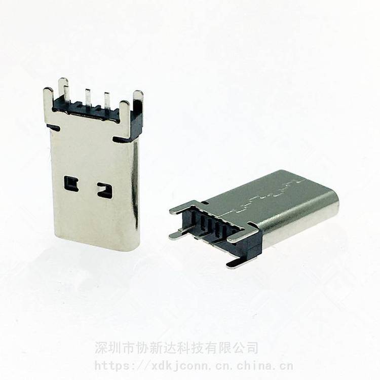 TYPEC直立式DIP插座3PIN立式直插13.715.0USB3.1立式180°插板母座