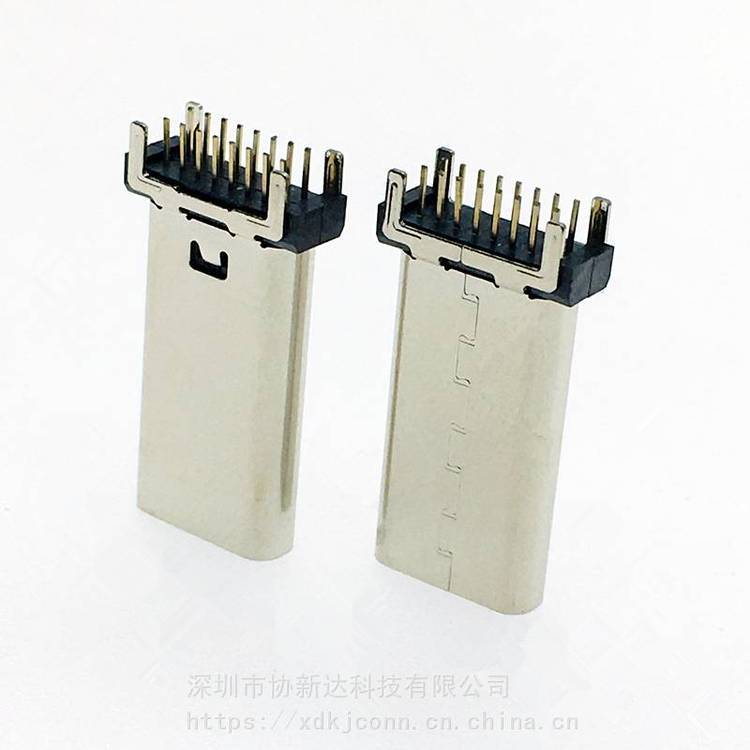 16P立插TYPEC直立式DIP插座USB3.1180°插板DIP插座H=13.015.0