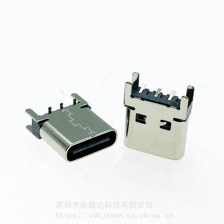 TYPEC立式貼片母座USB3.13PIN兩腳直立式180°SMT插座H=8.8MM