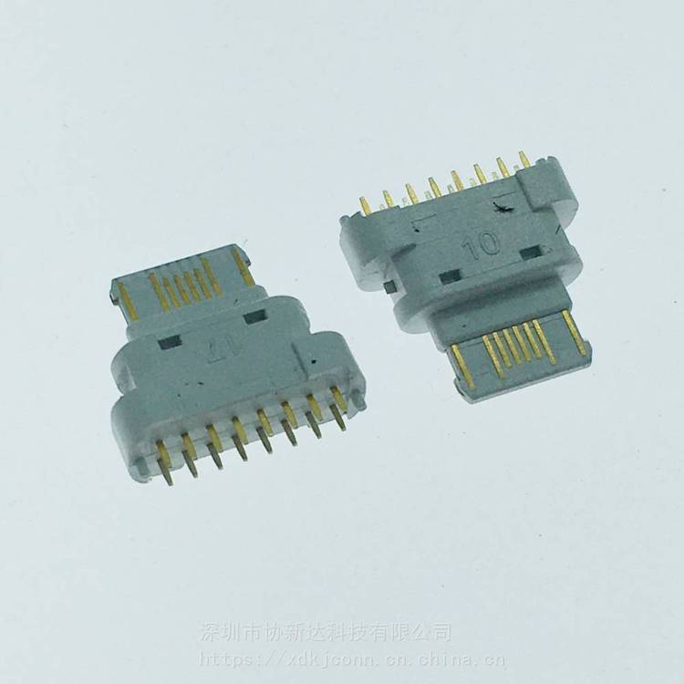 全塑16P直插母座USB3.1立式180度DIP插座TYPEC立式插板全塑PD快充白膠