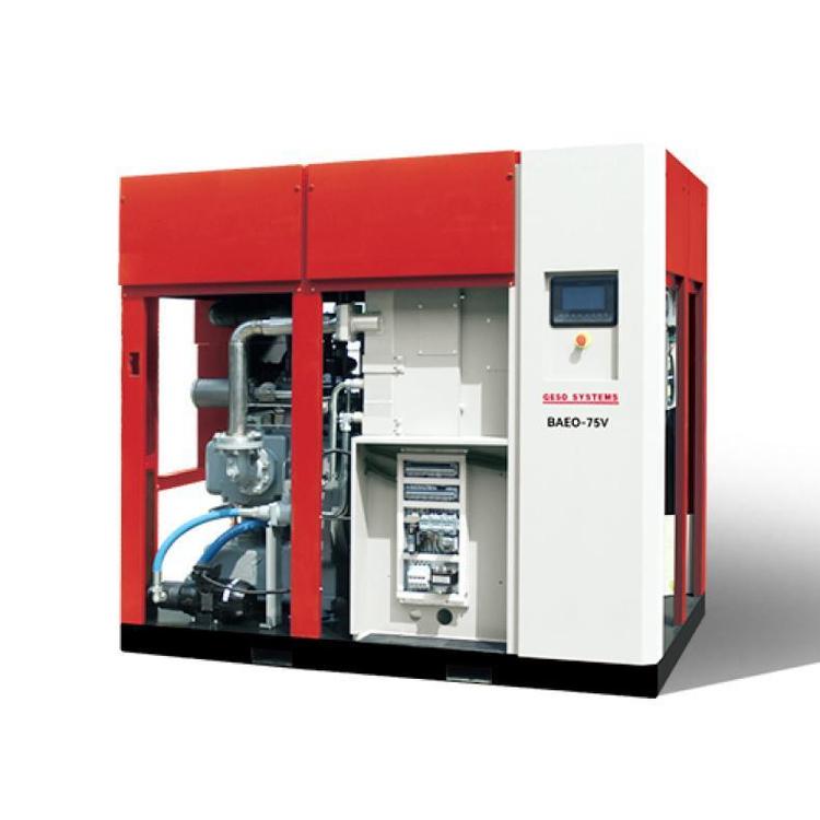 格素干式無油空壓機(jī)螺桿式空氣壓縮機(jī)雙級壓縮主機(jī)