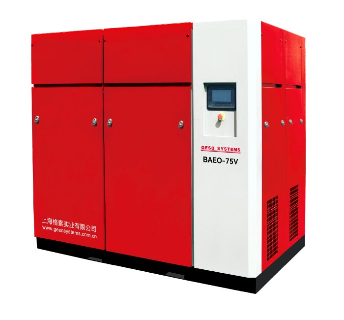 格素干式無油螺桿空壓機(jī)低壓空氣壓縮機(jī)配雙級壓縮主機(jī)